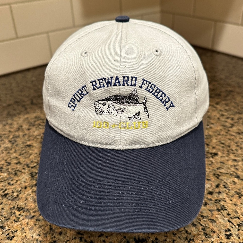 Vtg Sport Reward Fishery Pacific Headwear Baseball Cap Mens OS Gray Cotton Blend